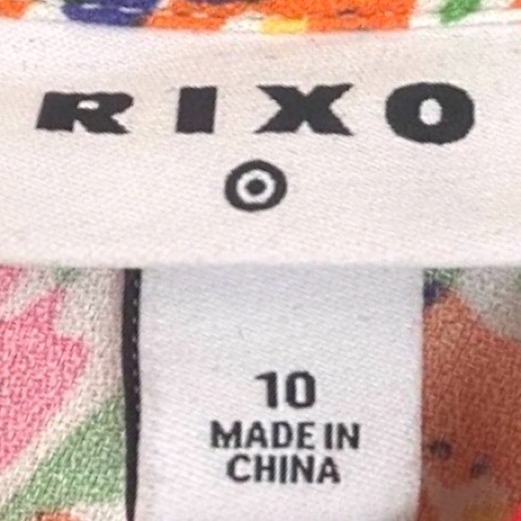 RIXO For Target Multicolor Floral Puff Sleeve Dress Limited Edition size… - Picture 14 of 14